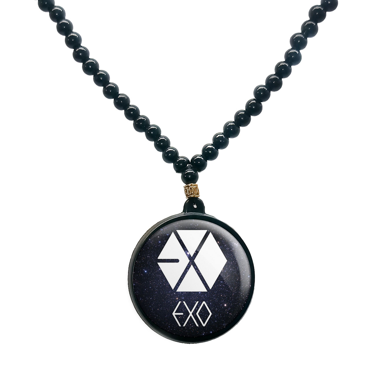 گردنبند پرمانه طرح exo کد pmd.14129 مدل دو طرفه