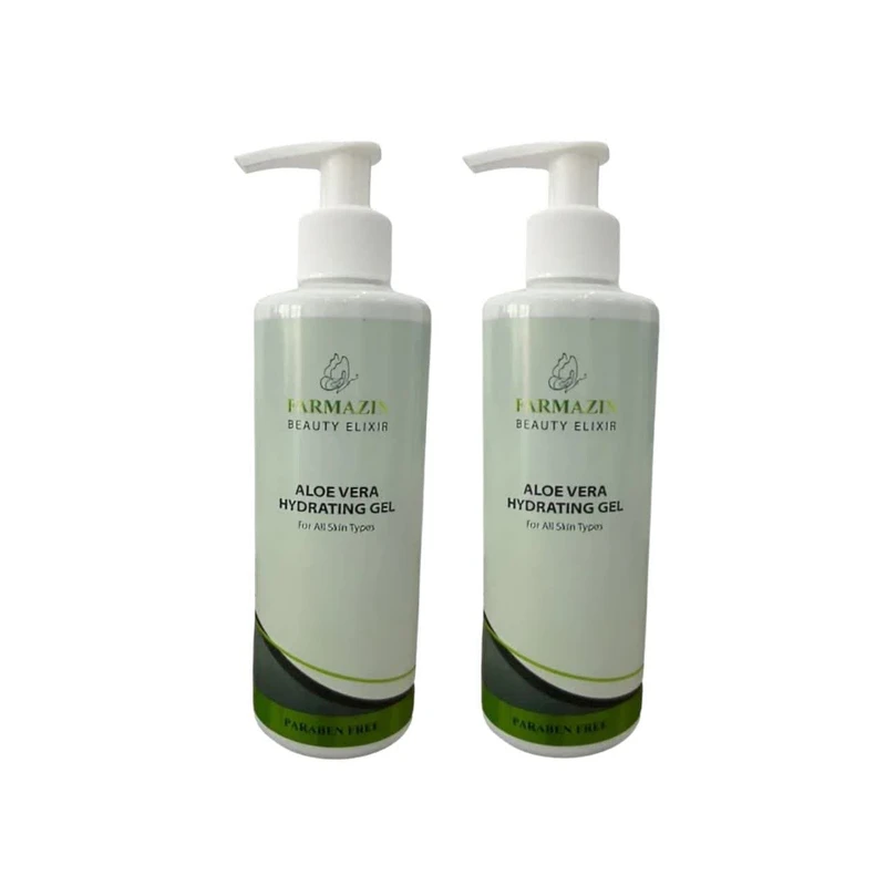 ژل آبرسان فارمازین مدل آلوئه ورا مناسب انواع پوست حجم 250 میلی لیتر مجموعه دو عددی 