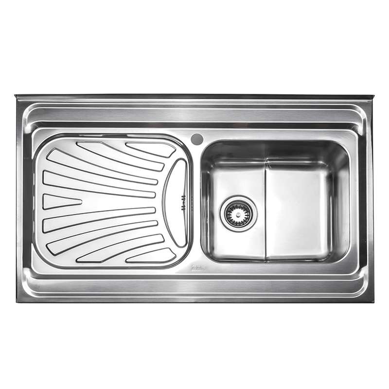 سینک ظرفشویی استیل البرز کد 711 روکار سینک ظرفشویی استیل البرز کد 711 روکار