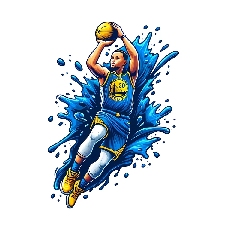 استیکر پارچه و لباس پاد آفرین مدل اسنفان کری کد 2681