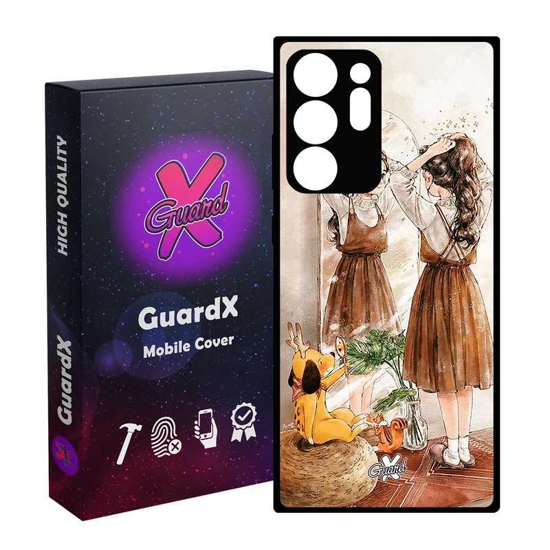 کاور گارد ایکس طرح Girl مدل Glass10306 مناسب برای گوشی موبایل سامسونگ Galaxy Note 20 Ultra