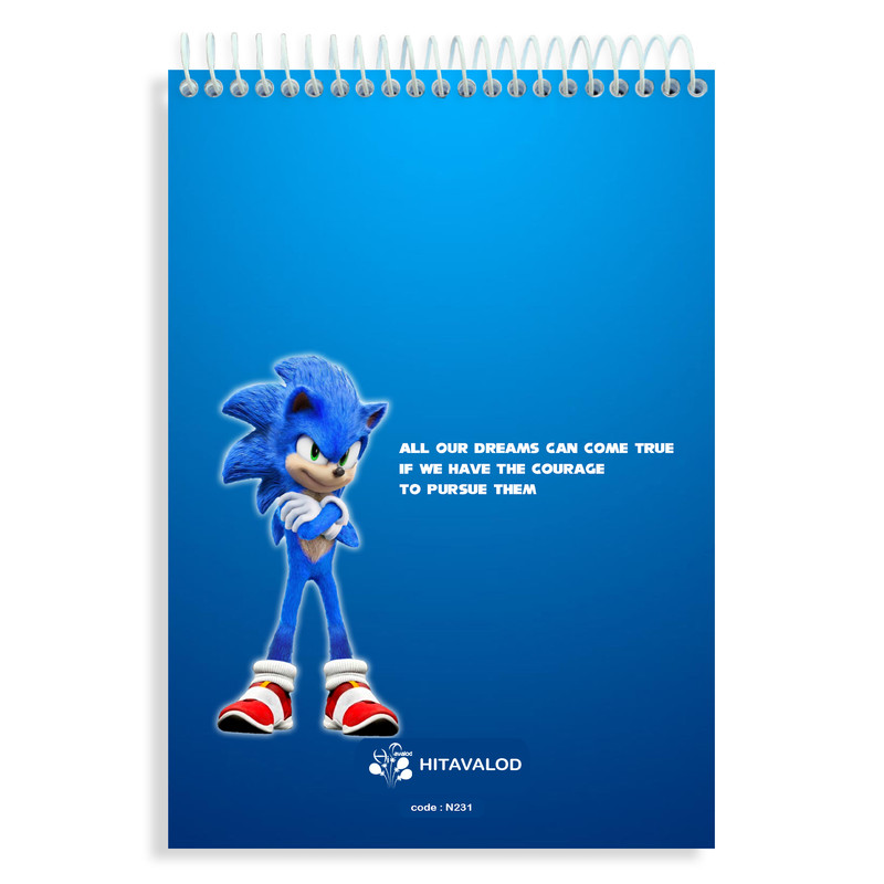 دفتر نقاشی 60 برگ های تولد مدل سونیک کد N231