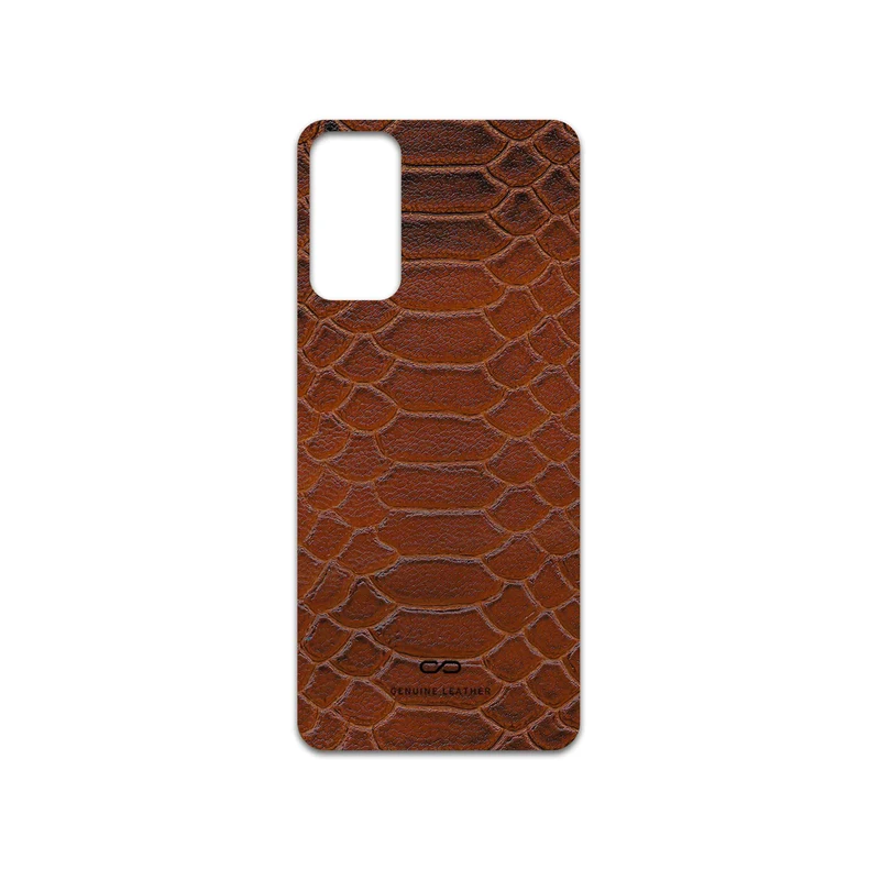 برچسب پوششی ماهوت مدل Brown-Snake-Leather مناسب برای گوشی موبایل سامسونگ Galaxy F13