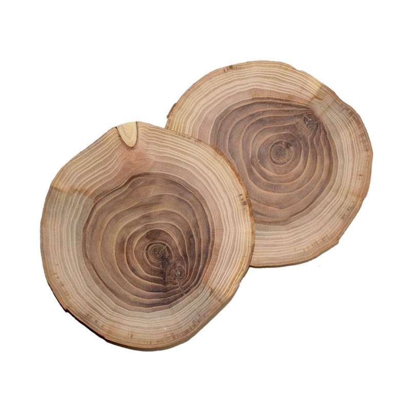 اسلایس چوبی مدل وسک کد wood2 مجموعه 2 عددی