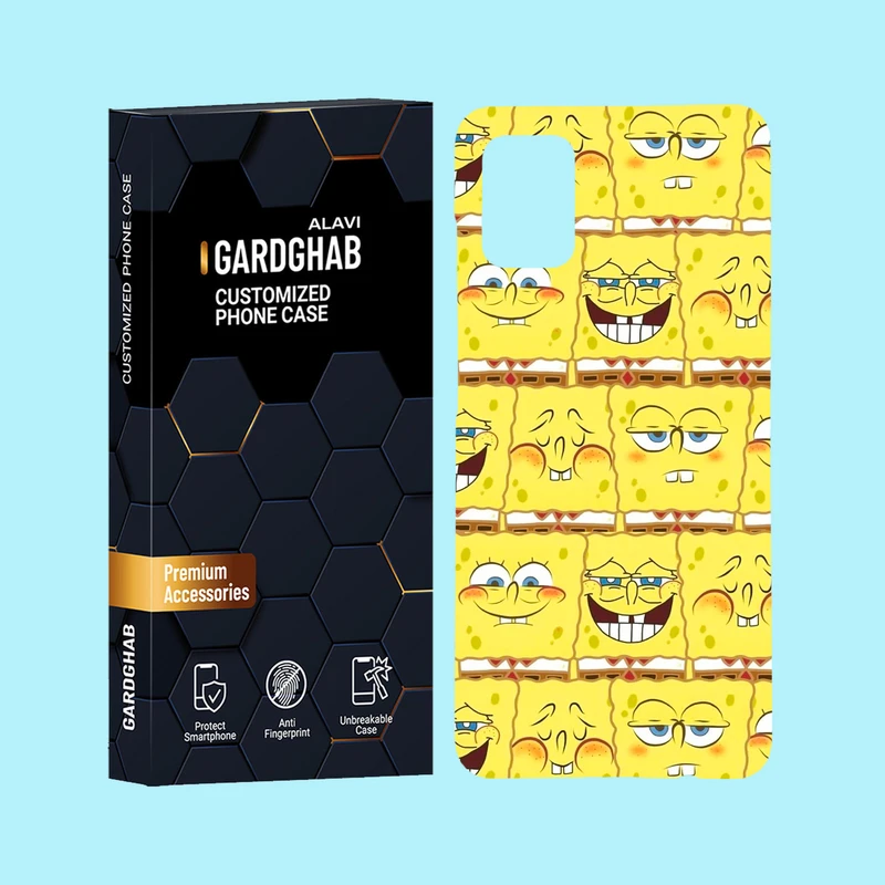 کاور گارد قاب علوی مدل پترن فانتزی مناسب برای گوشی موبایل سامسونگ Galaxy A51 4G