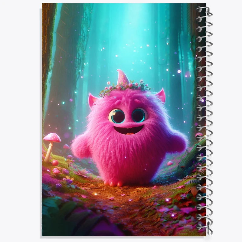 دفتر لیست خرید 50 برگ خندالو طرح هیولای کیوت کد F6278