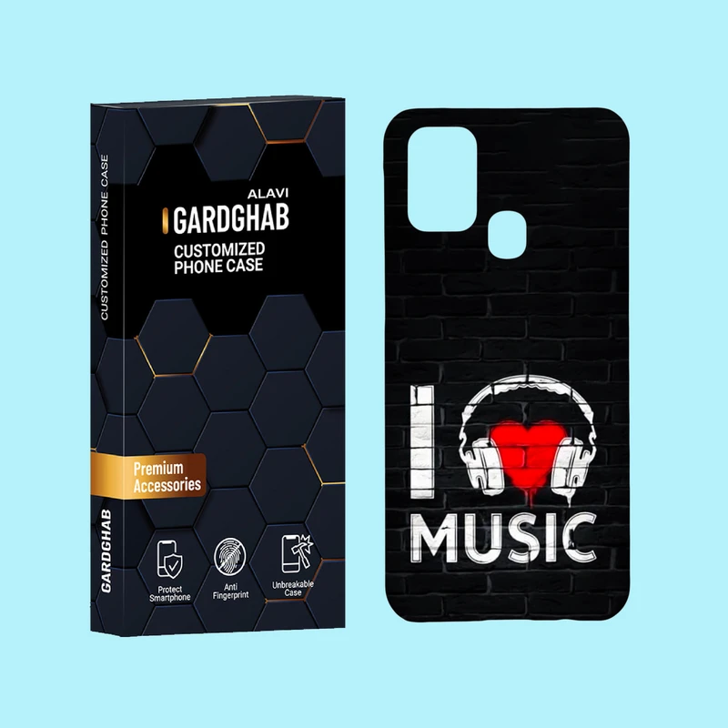 کاور گارد قاب علوی مدل ساز و موزیک مناسب برای گوشی موبایل سامسونگ Galaxy M31
