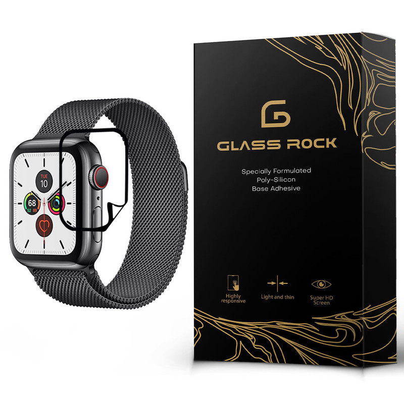 محافظ صفحه نمایش گلس راک نانو مدل PMR-Glass مناسب برای اپل واچ سری 5 40 میلی متر