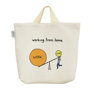 ساک خرید خندالو مدل Working From Home کد 6700