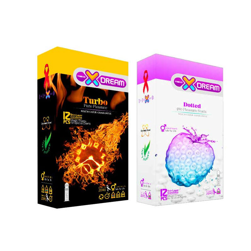 کاندوم ایکس دریم کد 02 مجموعه 2 عددی