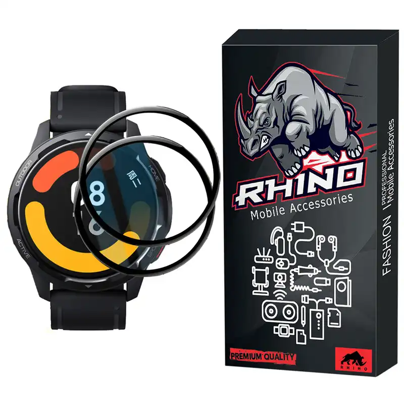 محافظ صفحه نمایش راینو مدل R-PMMA مناسب برای مچ بند هوشمند شیائومی Mi Watch Color 2 بسته 2 عددی