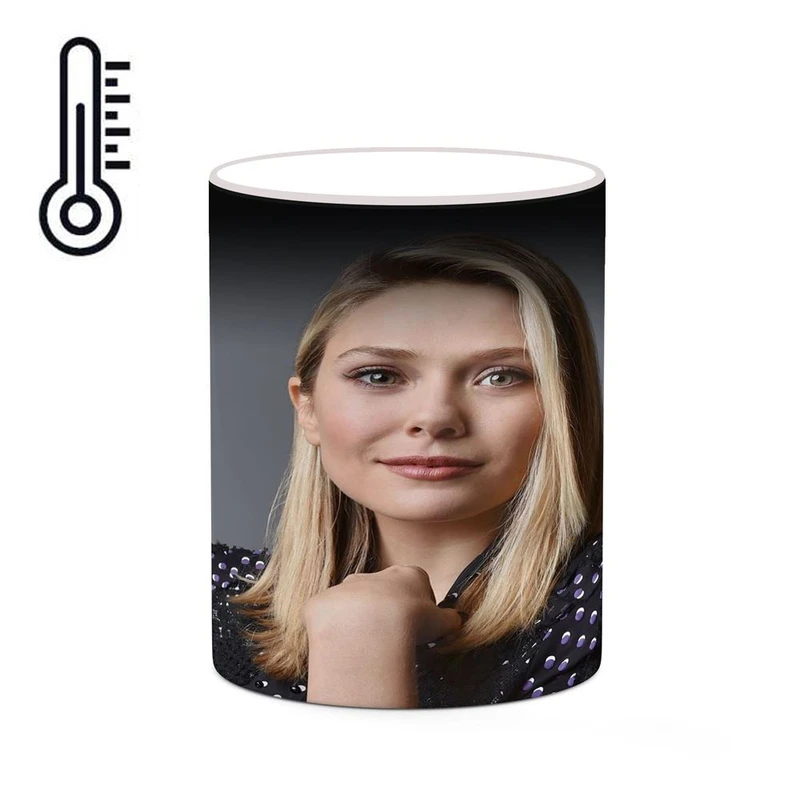 ماگ حرارتی کاکتی طرح الیزابت اولسن Elizabeth Olsen مدل mgh25859