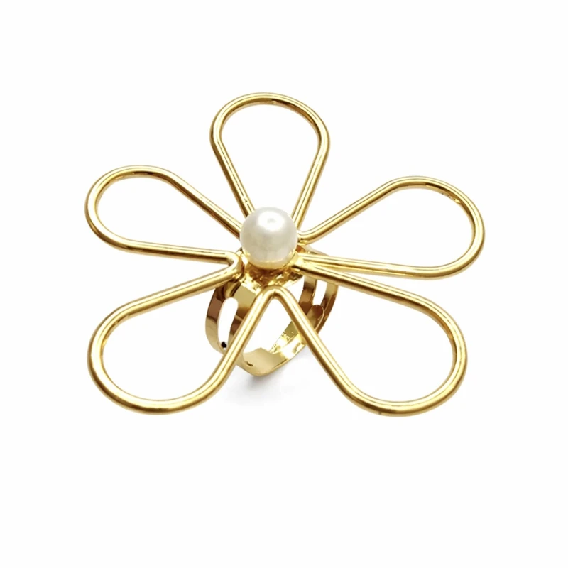 انگشتر زنانه مدل پنج گل 