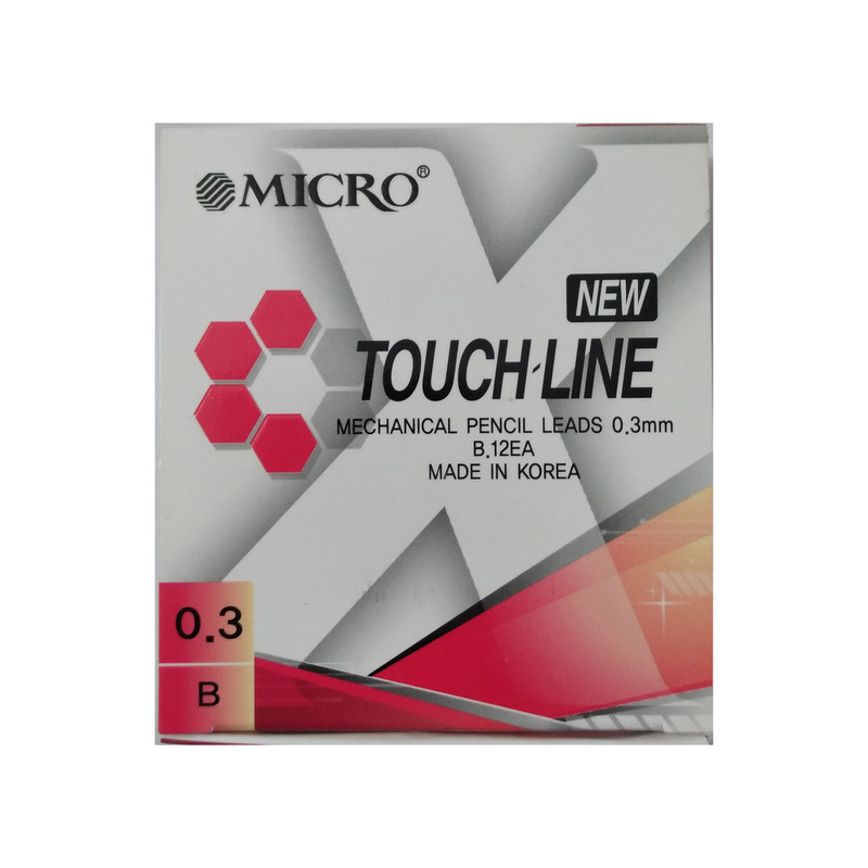 نوک مداد نوکی 0.3 میلی متری میکرو طرح TOUCH-LINE مدل B بسته دو عددی