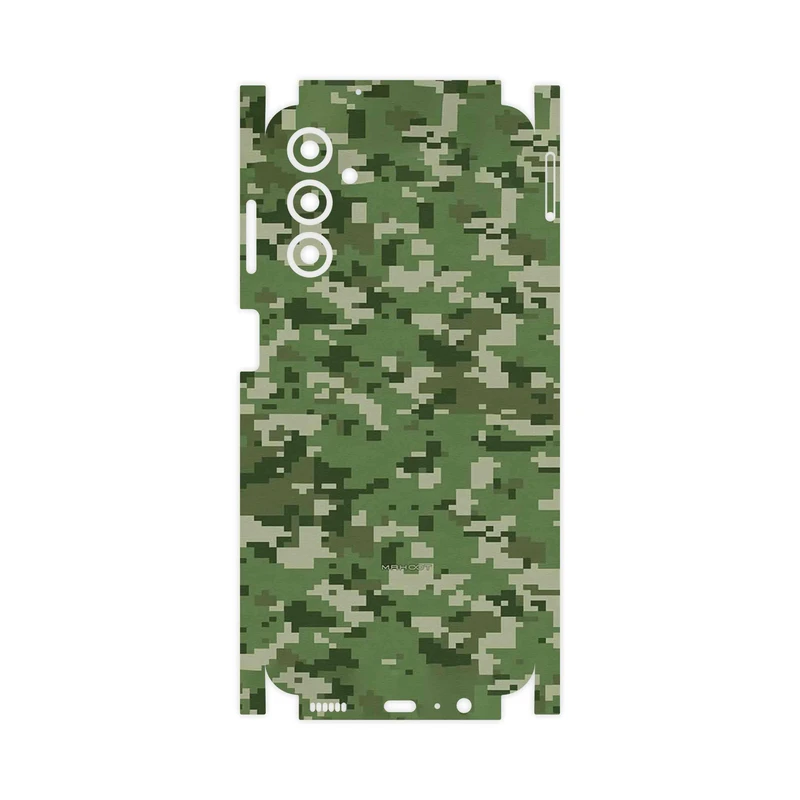 برچسب پوششی ماهوت مدل Army_Green_Pixel-FullSkin مناسب برای گوشی موبایل سامسونگ Galaxy M14