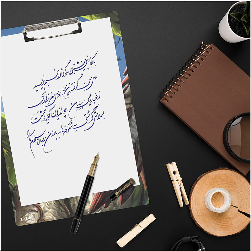 تخته شاسی زیگ زاگ مدل وایت برد طرح اژدها کد 7288 سایز A4