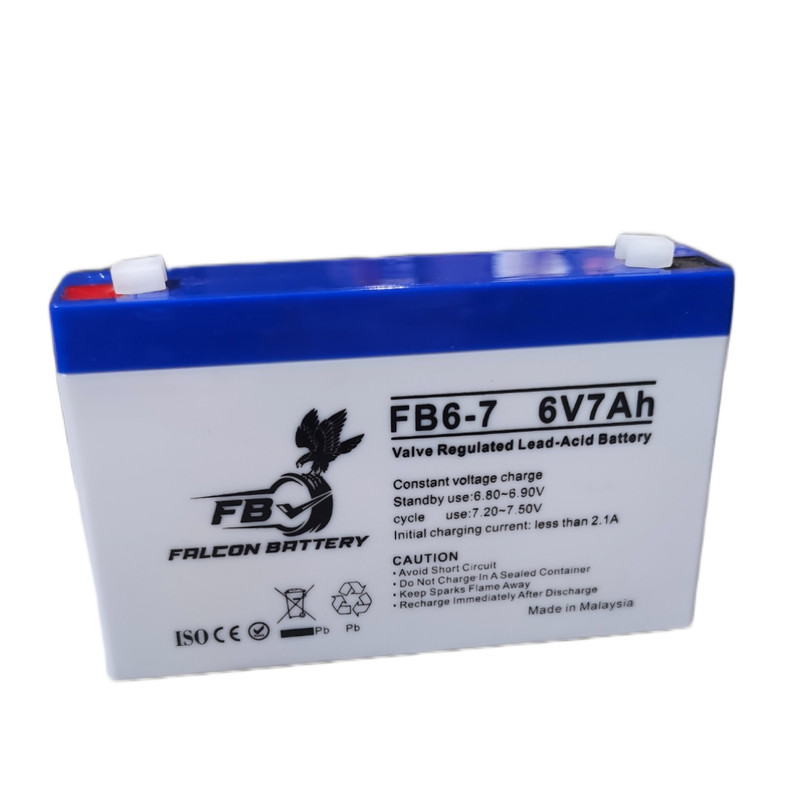 باتری یو پی اس 6 ولت 7 آمپر فالکون مدل 6v7ah