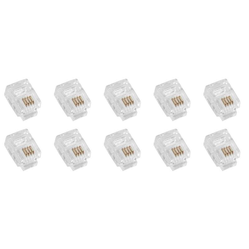 سوکت تلفن RJ11 کد HJ32 بسته 10 عددی