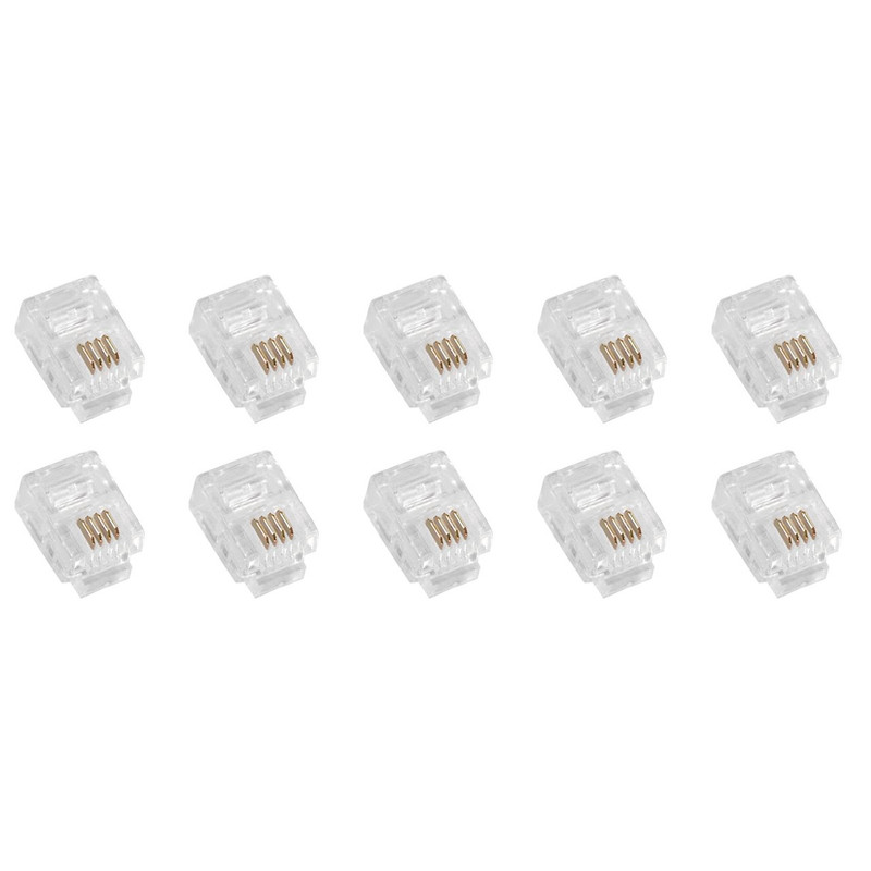 سوکت تلفن RJ11 کد HJ32 بسته 10 عددی