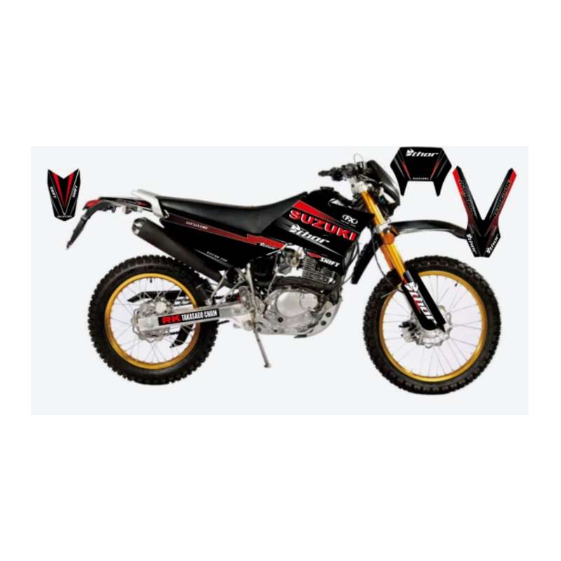 برچسب بدنه موتور سیکلت مدل قهرمانی کد 121 مناسب برای تریل روان