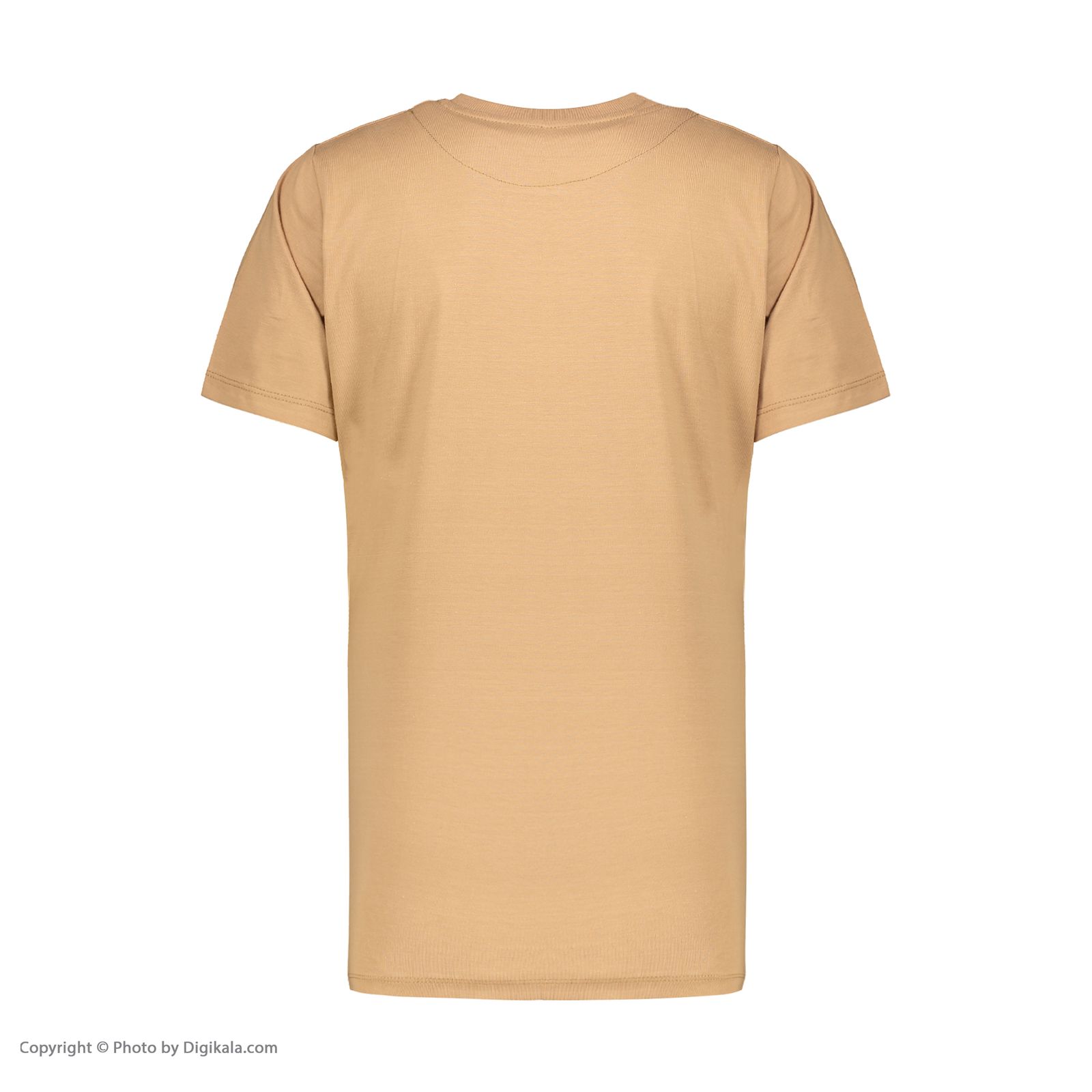 تی شرت آستین کوتاه زنانه پپا مدل Plain رنگ نسکافه ای -  - 3