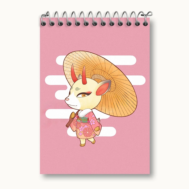 دفتر یادداشت 50 برگ خندالو مدل بازی انیمال کراسینگ (Animal Crossing) کد 32644