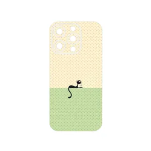 MAHOOT Minimal Internet Cat Icon Cover Sticker for Apple iPhone 14 Pro