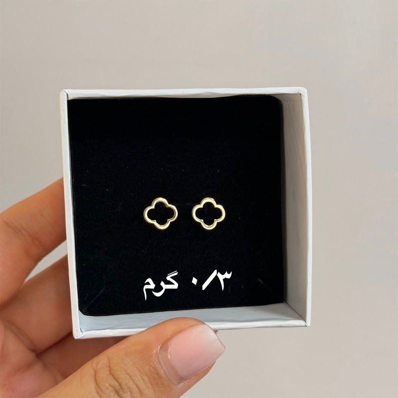 گوشواره طلا 18 عیار زنانه کرابو مدل Kr5228