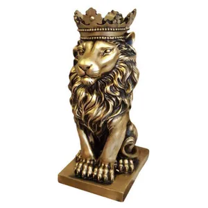 مجسمه مدل شیر تاج دار 