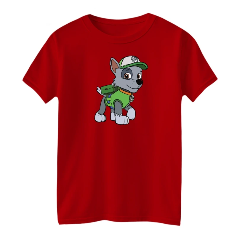 تی شرت آستین کوتاه بچگانه مدل سگ نگهبان کد05