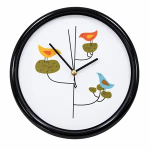 ساعت دیواری عقربه ای مدل پرندگان بر شاخه کد 52
