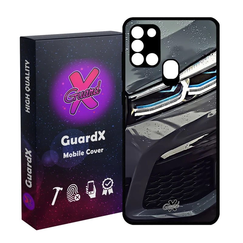 کاور گارد ایکس طرح BMW مدل Glass10455 مناسب برای گوشی موبایل سامسونگ Galaxy A21s