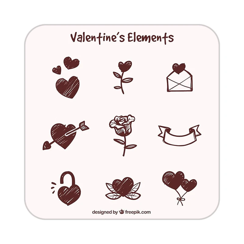 زیر لیوانی کاکتی طرح عاشقانه مدل mp37987