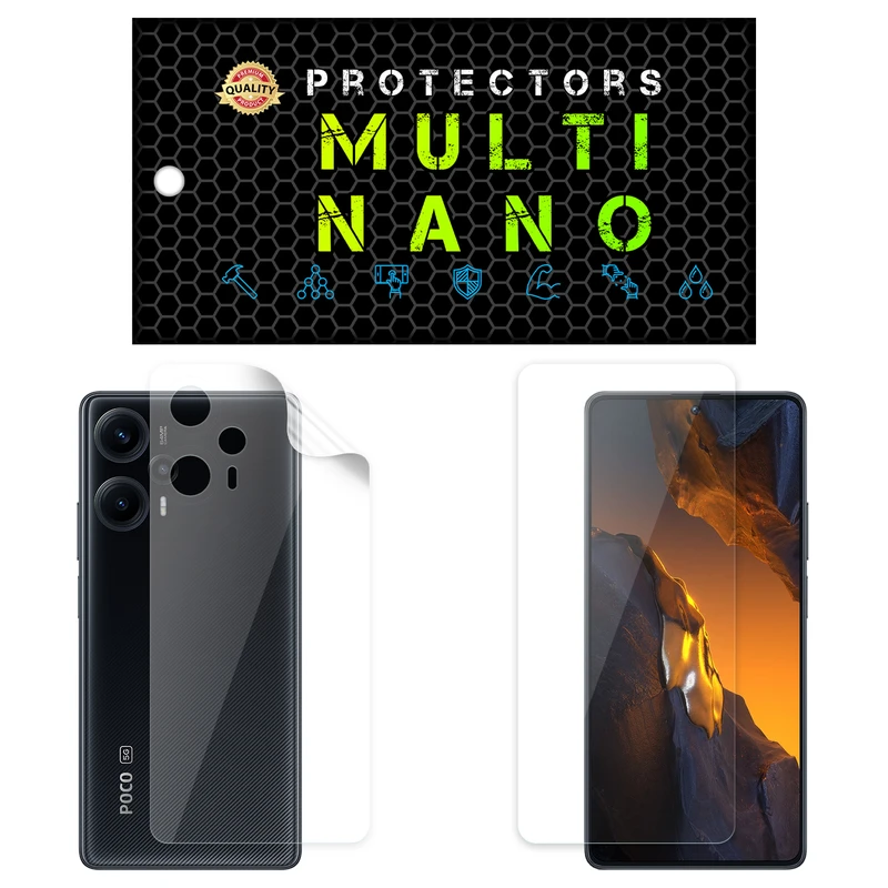 محافظ صفحه نمایش مولتی نانو مدل X-SFT مناسب برای گوشی موبایل شیائومی Redmi Note 12 Turbo به همراه محافظ پشت