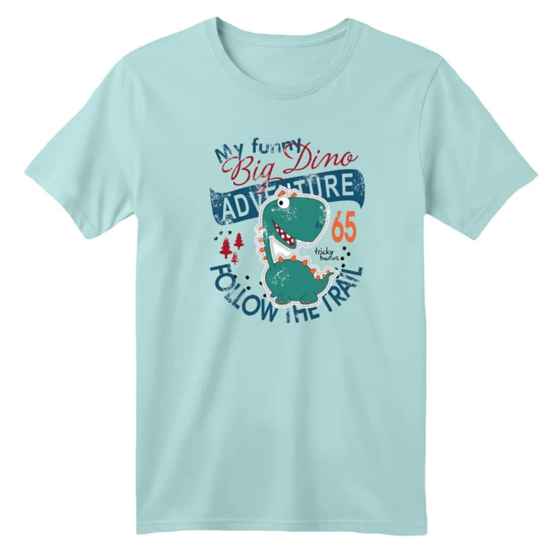 تی شرت آستین کوتاه بچگانه مدل دایناسور کد ۳۱