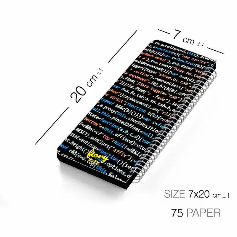 دفترچه یادداشت مسترراد مدل to do list طرح برنامه نویسی و کد نویسی کد fiory 1763