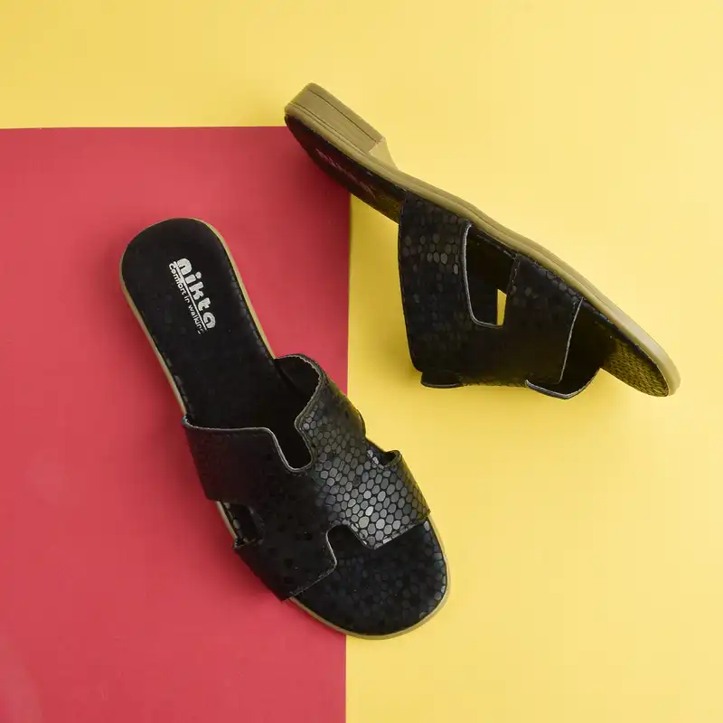 صندل زنانه نیکتا مدل پوست ماری کد BK.SNK.2886