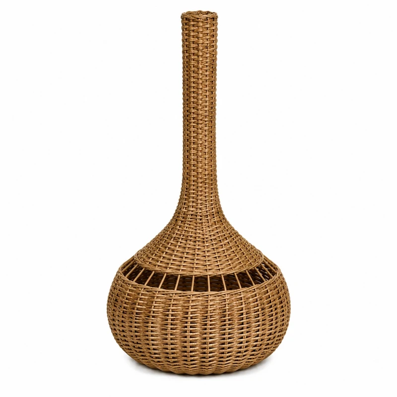 گلدان حصیر بافی مدل حصیری کد r1028