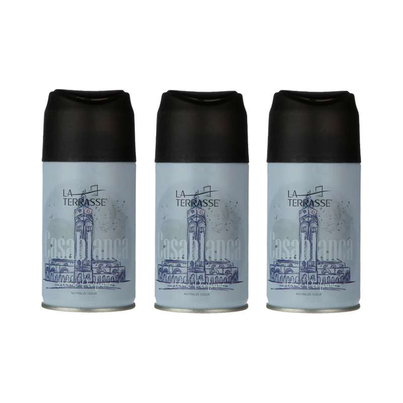 اسپری خوشبوکننده هوا لاتراس مدل Casablanca حجم 250 میلی لیتر مجموعه 3 عددی