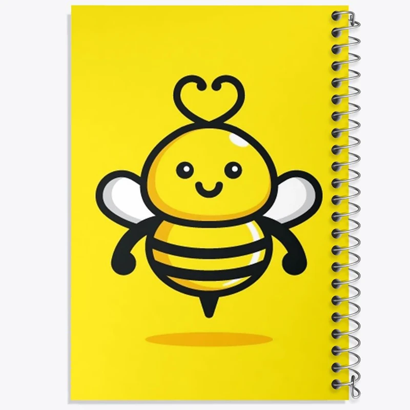 دفتر نقاشی 50 برگ خندالو مدل حیوانات بامزه زنبور کد 28203