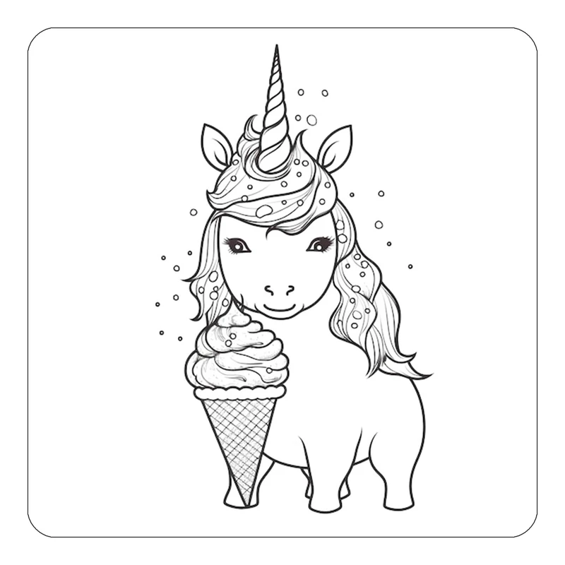 مگنت کاکتی طرح اسب تک شاخ و یونیکورن مدل mp30327