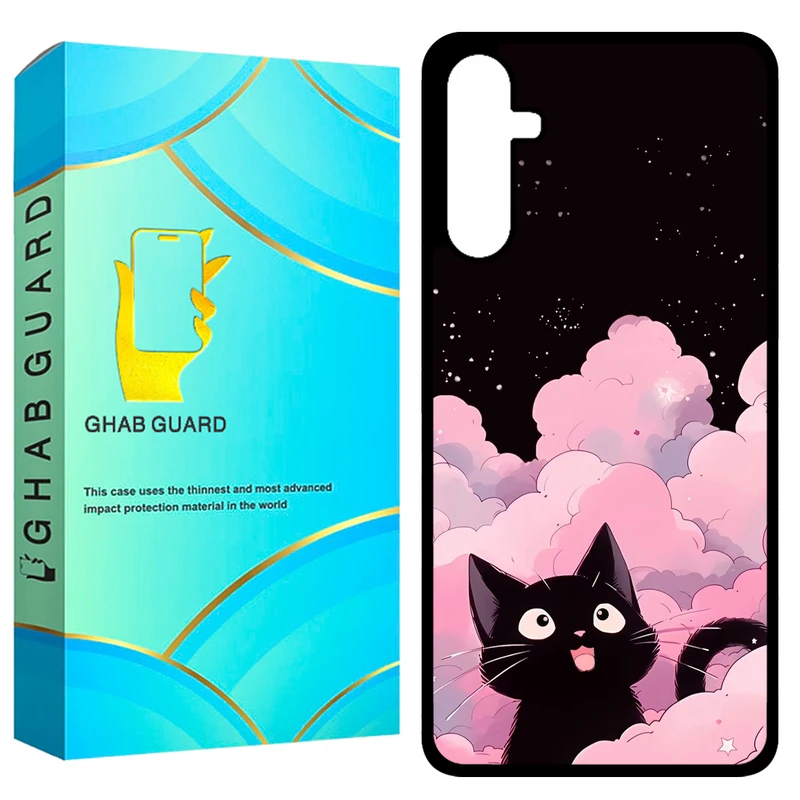 کاور قاب گارد طرح گربه مدل GCHPA34 مناسب برای گوشی موبایل سامسونگ Galaxy A34 5G