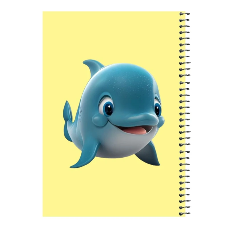 دفتر مشق 80 برگ اس جی مدل دلفین  