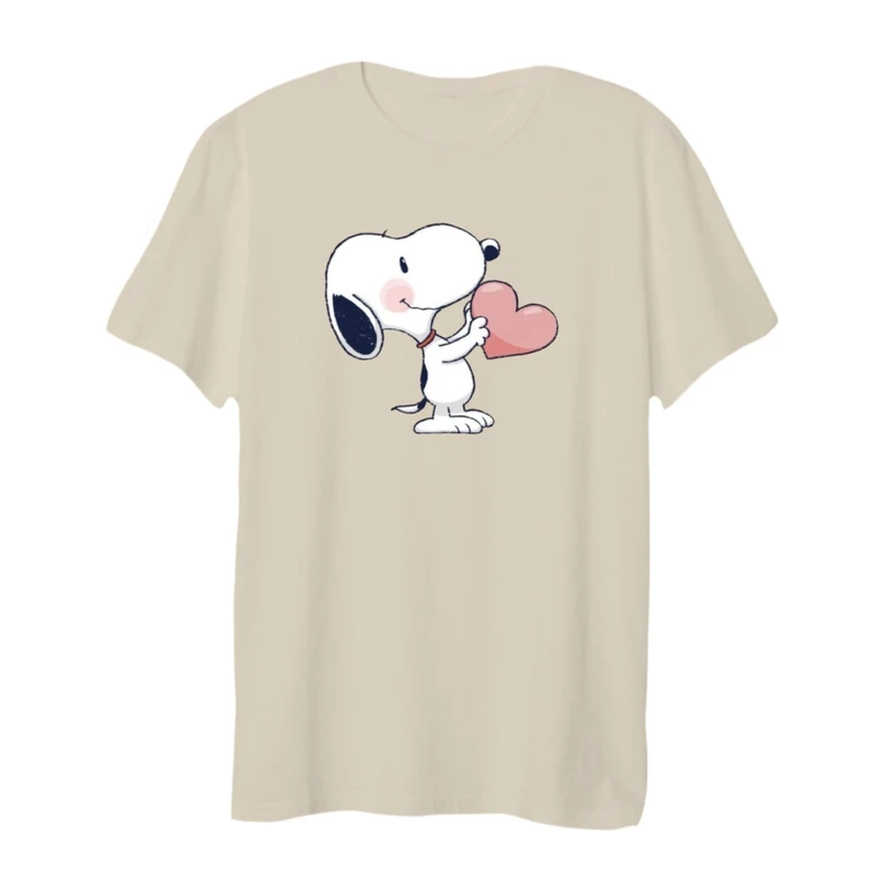 تی شرت لانگ آستین کوتاه زنانه مدل اسنوپی کد 43