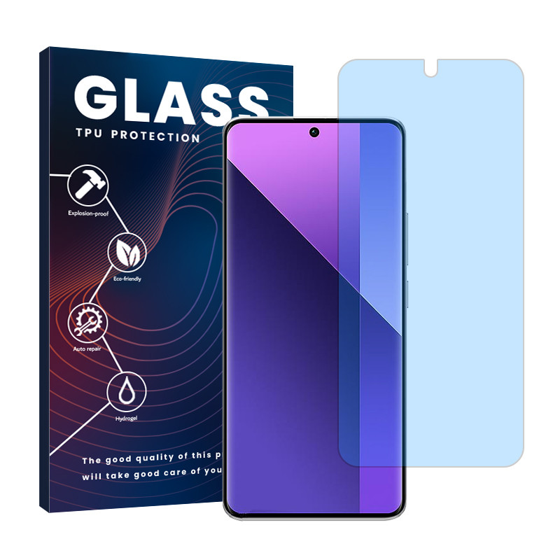 محافظ صفحه نمایش ضد اشعه آبی گلس مدل Resistant مناسب برای گوشی موبایل شیائومی Redmi Note 13 Pro Plus