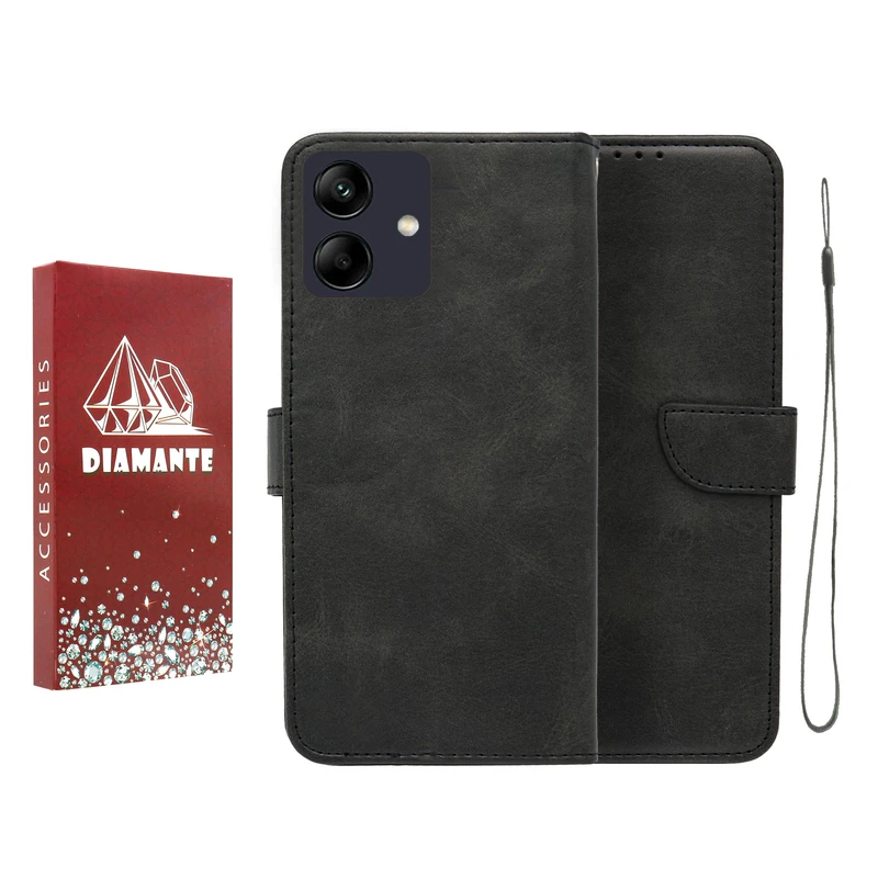 کیف کلاسوری دیامانته مدل Scusa Rd مناسب برای گوشی موبایل سامسونگ Galaxy A07 به همراه بند آویز