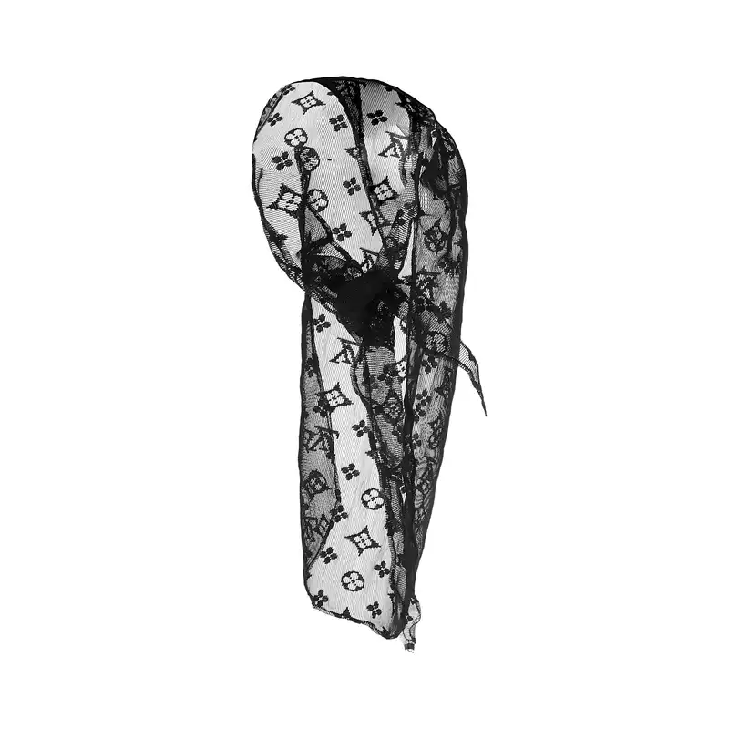 دستمال سر و گردن مدل دورگ توری مجلسی کد 9865456