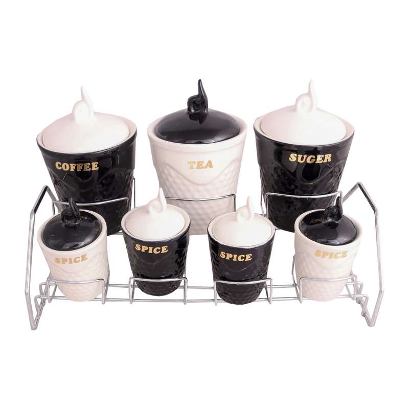 ست جا ادویه 7 پارچه کد 2007