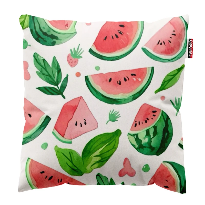  کوسن پاد آفرین طرح هندونه یلدا کد 4013 سایز 30*30 سانتی متر