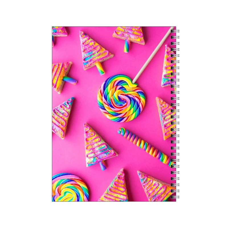 دفتر مشق 80 برگ بامبیلیپ طرح پترن آبنبات پاستیلی کد 7908190